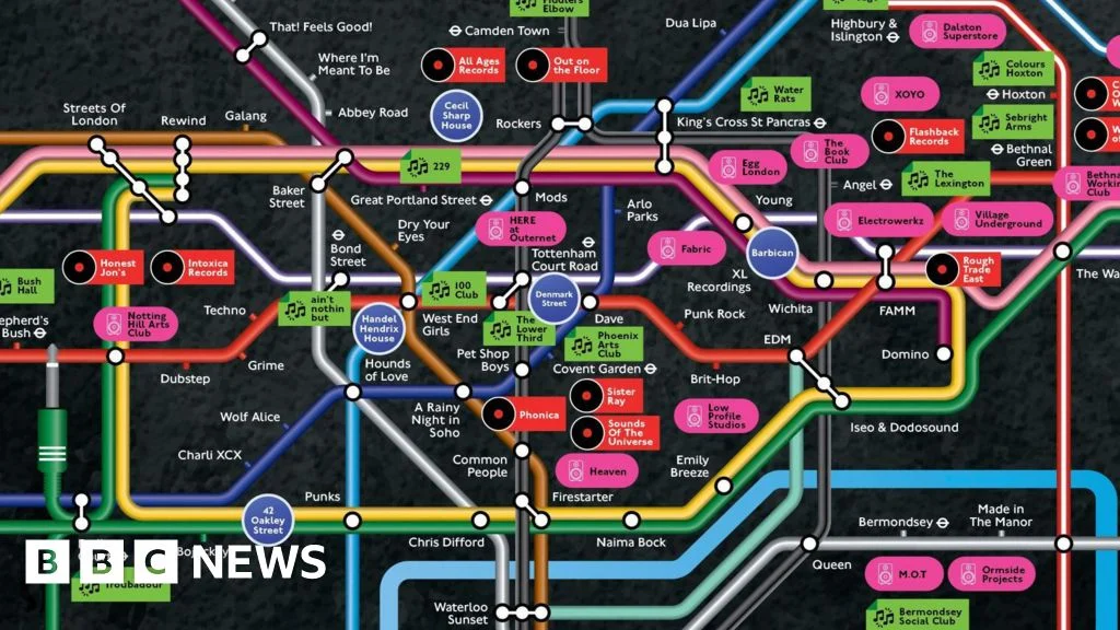 London’s Grassroots Music Scene Celebrated with Special Tube Map & Star Support
